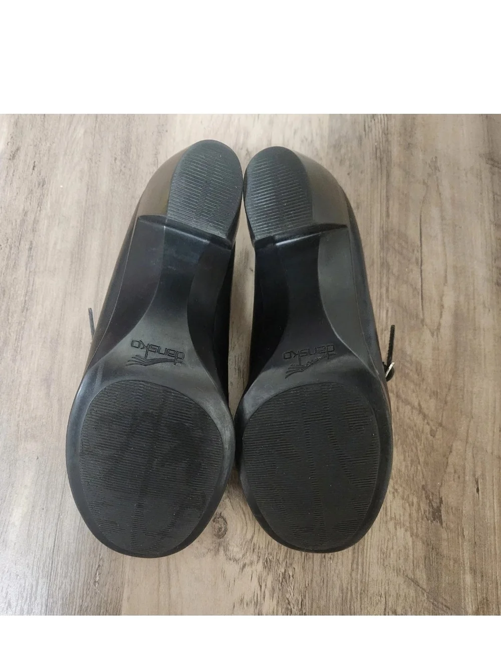 Dansko TARA Black Leather Mary Jane Shoes 37.5 / 7-7.5 Academia Whimsigoth Goth